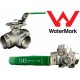 Stainless Steel Three Way Ball Valve BSP T Port